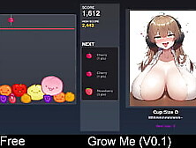Grow Me (V0. 1) (free game itchio) Adult, big-breasts, breast-expansion, Erotic, expansion, giantess, growth, inflation, NSFW, we