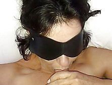 Masked Girl Blowing Her Boyfriend