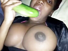 Hot Thot Teen Girl Deep Fucking With A Big Cucumber Dick