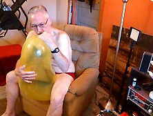 Old Man Fetish,  Old Man Jerk Off,  Balloon