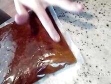 Making Scat Brownies