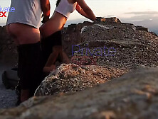 He Destroys My Ass Outdoors in a Castle Open to Visitors