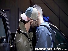 Vander Pulaski Gets His Tight Hole Filled By Muscular Hunks At Ragingstallion