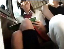 Redhead Gets Fingered On Bus