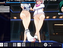 3D Hentai Two Girls Jerk Off Your Dick Pov