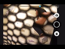 Spy girl on the toilet