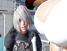 Tifa 2B - Giantess Growth Breast Expansion