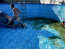 #395 Boss Fucks Guy At The Bottom Of The Pool While Neighbors Watch Them