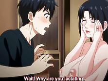 Horny Mom Lacting In Front of Stepson ▱ HENTAI Family Sex