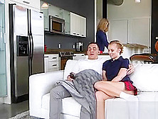 Teen Bailey Brooke Blows Bf While Stepmoms Around