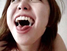 Asian Girlfriend With Shaved Pussy Fucked In The Ass