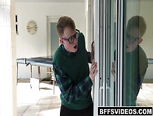 Addis tries her first cock with geeky mate Jimmy