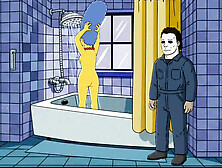 Horny Halloween Hentai 2025: Simpson MILF Wife Blowjob & Cuckold Cartoon Parody