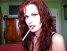 Smoking Close Up With Dangle Super Sexy Milf