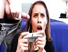 Stepmom Plays Stepson's Tape Game Joystick - Mommyblowsbest