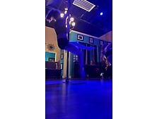 Teen Slut Shows Off Pole Dancing Skills For Daddy