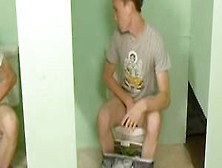 Twinkylicious - Young Pale Guy Sucks Cock Through Glory Hole After Wanking