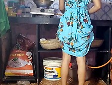 Indian Stepsister Kitchen Sex