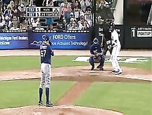 Dustin Nippert Takes A Ball Off The Dome