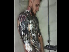 Solo Male Ryan Moore Shower Masturbation