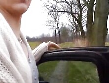 Blondine,  die immer Sex will,  Sex im Auto