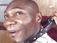 Busty ebony slut drinks sperm out of shoe after hot fuck with BBC