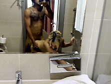 Wild doggy-style POV shower session with Sparkllleee
