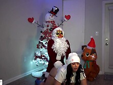 Mandi May SCREWS AND SUCKS SANTA CLAUS LARGE BBC