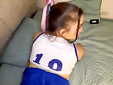 My stepsister dressed up for me and I fucked her