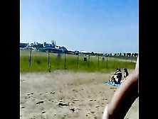 Public Masturbator Surprises Beach Girl