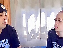 First We Smoke, Then Beautiful Bosnian Teen Takes Excellent Care Of My Huge Puerto Rican Cock, Massaging With Oil, Then Give Her