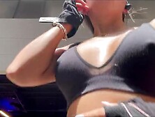 Secret Gym: I'm masturbating and driving u mad!
