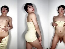 Charming Japanese Sissy Femboy Meat Tease Worship and Gigantic Cum-shot