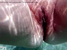 Older snatch creampie underwater cum inside