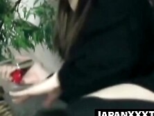 Yoga babe uses slender fingers to plow her tight pussy