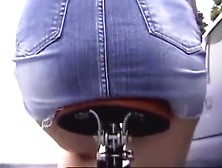 Japanese Yumi Kazama bike upskirt (fake)