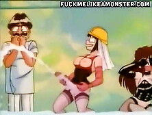 Hentai strapon fuck threesome