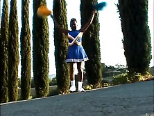 Giant tits black cheerleader bangs with 2 boyz