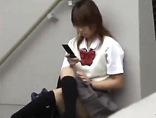 Asian College Teen Sucking Cock