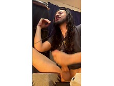 large 9" rocker weenie cumming all over