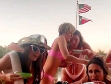 Crazy Bikini Teens Shotgunning Cans