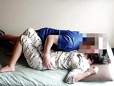 家出した子を泊めた見返りに朝から**（素人撮影）　**** Me Blindfolded In The Morning