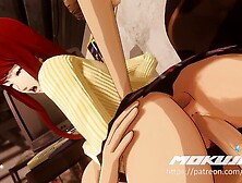 ASMR August Mix Of Part two (with Sound,  no Voices) 3d Animation Anime Asian Cartoon Compilations