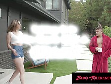 ZeroToleranceFilms - Super Hot Small Tittied Neighbour Made Me Try Her Bed And Her Ass