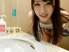 Cute Japanese Idolexposed Sex In Ordinary Cafe.  I Put Toys In Her And Made Her Give Me A Blowjob