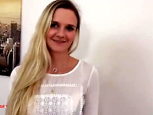 Blond Teen Fucks First Time On Camera