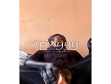 Cosplay spider hijab girl with white dildo