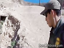 Teen Fucks Officer To Cross The Border