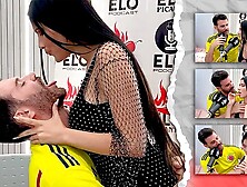 EloPodcast showing him butt in a horny interview with Ambar Prada