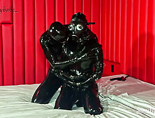 Latex slave: heavy rubber T1,  dressed for domination - Alex Latex